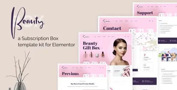 BeautyBox – Subscription Box Elementor Template Kit