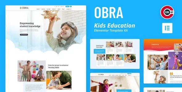 Obra – Kids Education & School Template Kit