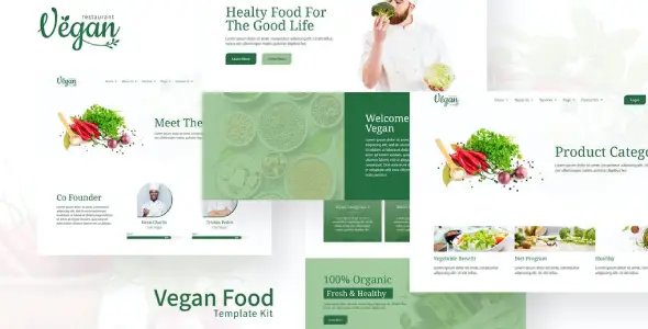 Vegi - Vegan Street Food Restaurant & Takeaway Elementor Template Kit