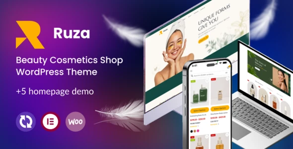 Ruza – Beauty Cosmetics Shop WordPress Theme