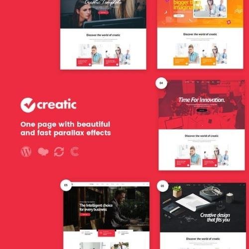 Creatic – One Page Parallax WordPress