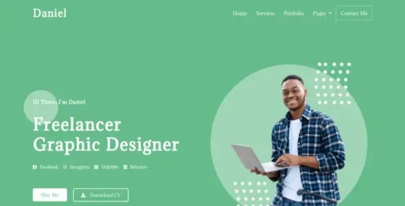 Daniel – Personal Freelancer Elementor Template Kit