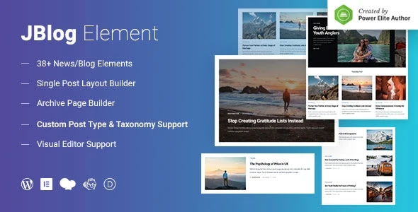 JBlog Elements – Magazine & Blog Add Ons for Elementor & WPBakery Page Builder