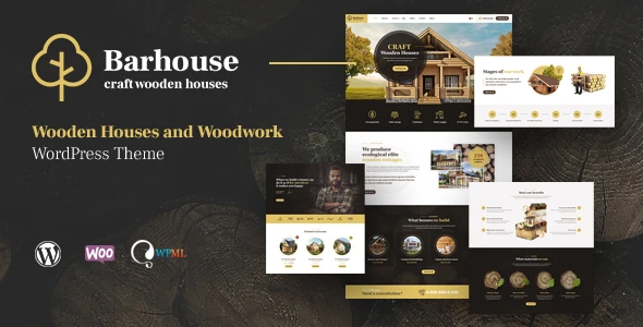 Barhouse – Wooden House Construction and Woodworks WordPress Theme